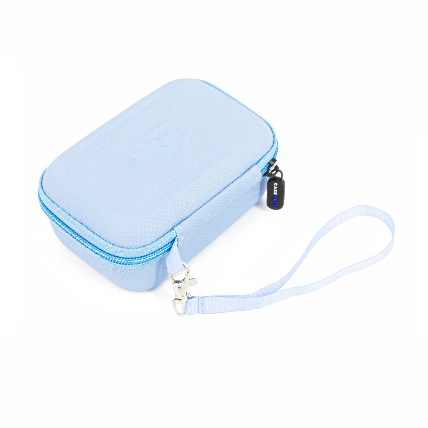 Travel Dice Case and Dice Holder for RPG Dice with Padded Interior Divider and Wrist Strap - Hard Shell Protective Dice Box