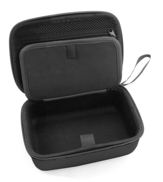 7" Hard Shell EVA Travel Case with Wrist Strap and Padded Divider - Fits Accessories up to 6.5" x 4" x 2"