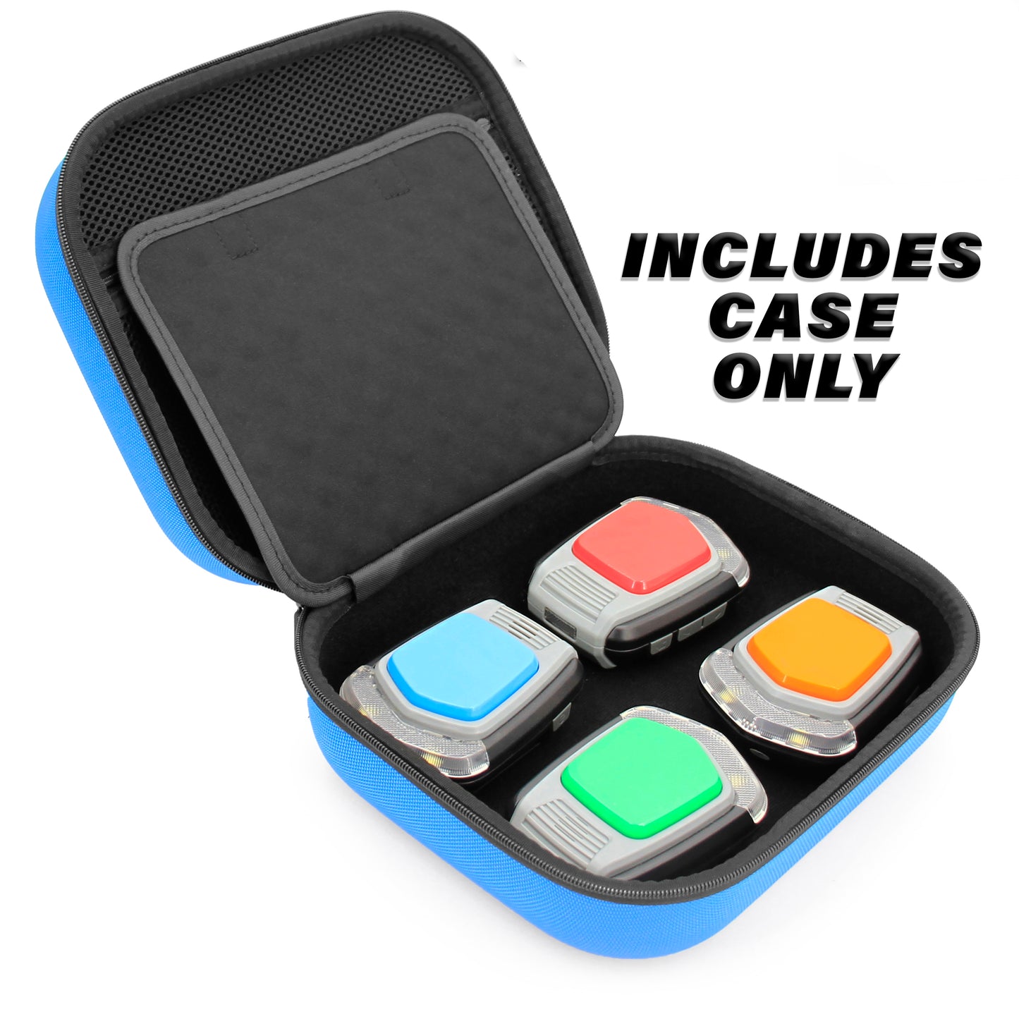 Blue Toy Case Compatible with 4 VTech KidiGo NexTag Game System Arm Units and Accessories - Includes Travel Case Only