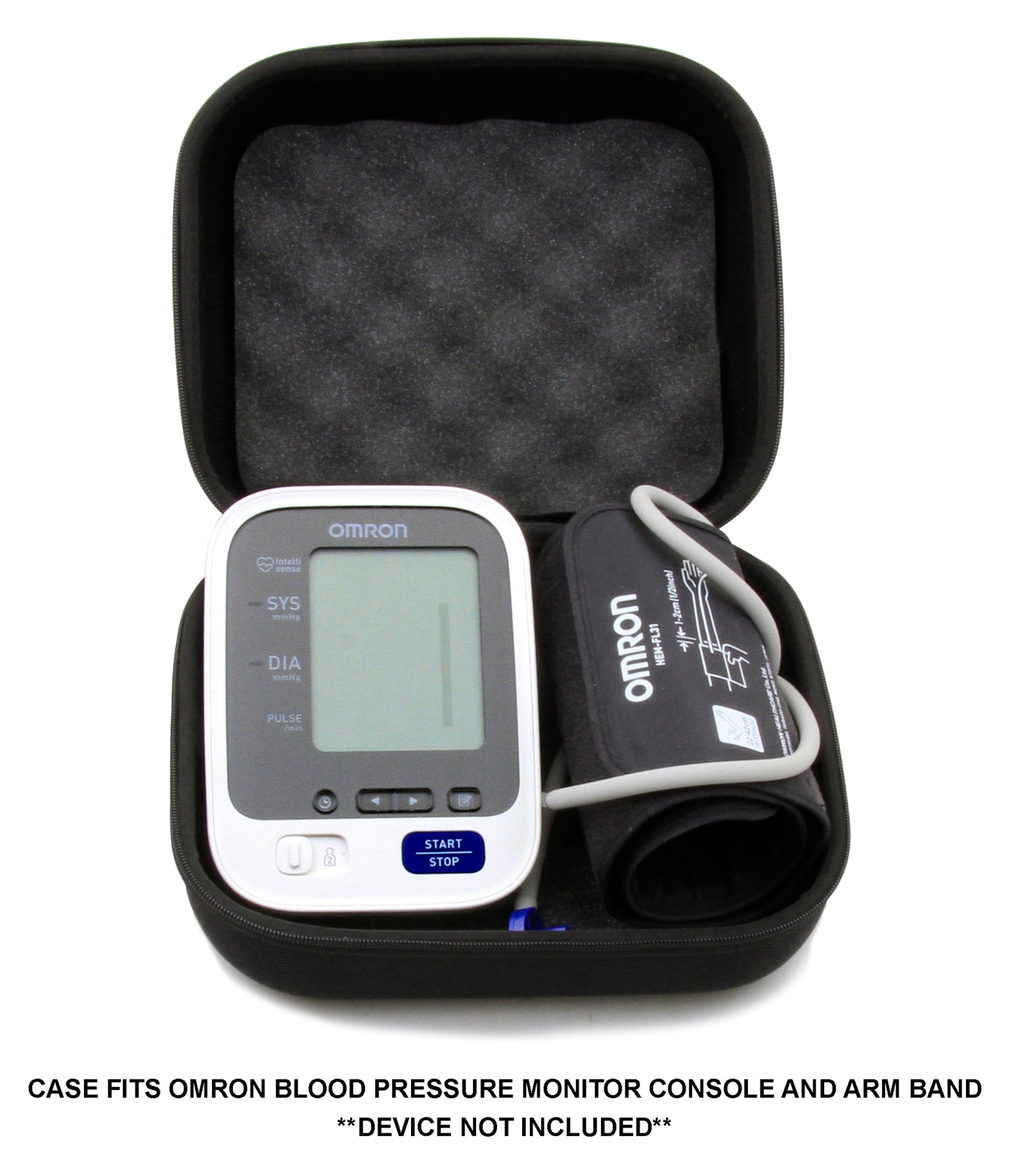Travel Case Compatible with Omron 7 Series Upper Arm Blood Pressure Monitor and Arm Cuff Models BP761N, BP760N, BP761 or B760