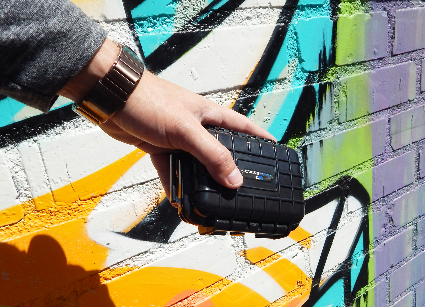 5.75" Waterproof Hard Travel Case with Rubber and Foam Interior - Fits Accessories up to 3.5" x 1.87" x 1.25"