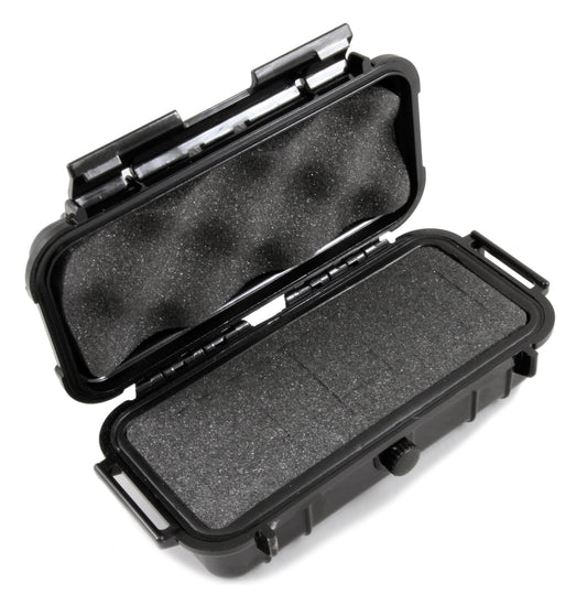 7.75" Waterproof Hard Travel Case with Rubber and Customizable Foam Interior - Fits Accessories up to 5.5" x 2" x 1.5"