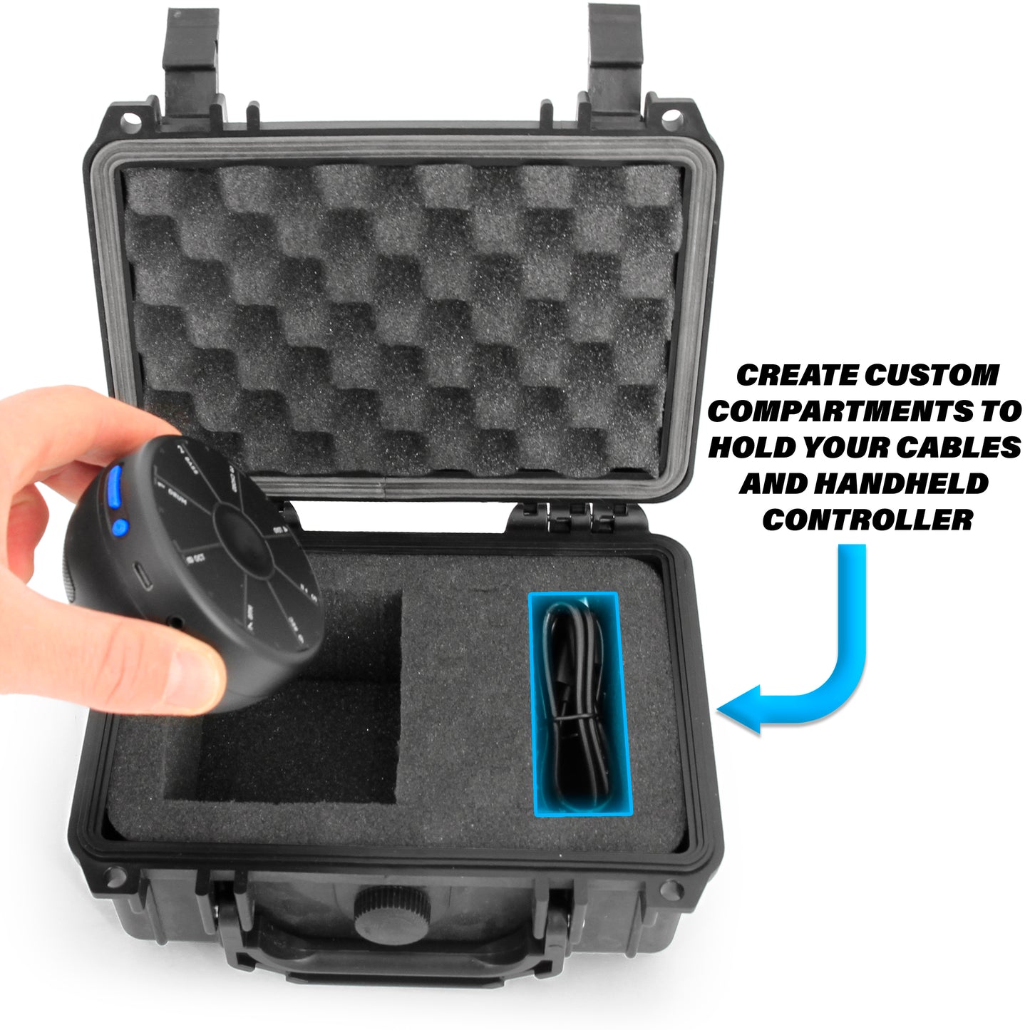Carry Case Compatible with Orba 2 Artiphon Handheld Multi-instrument in Customizable Foam - Includes Waterproof Carrying Case Only