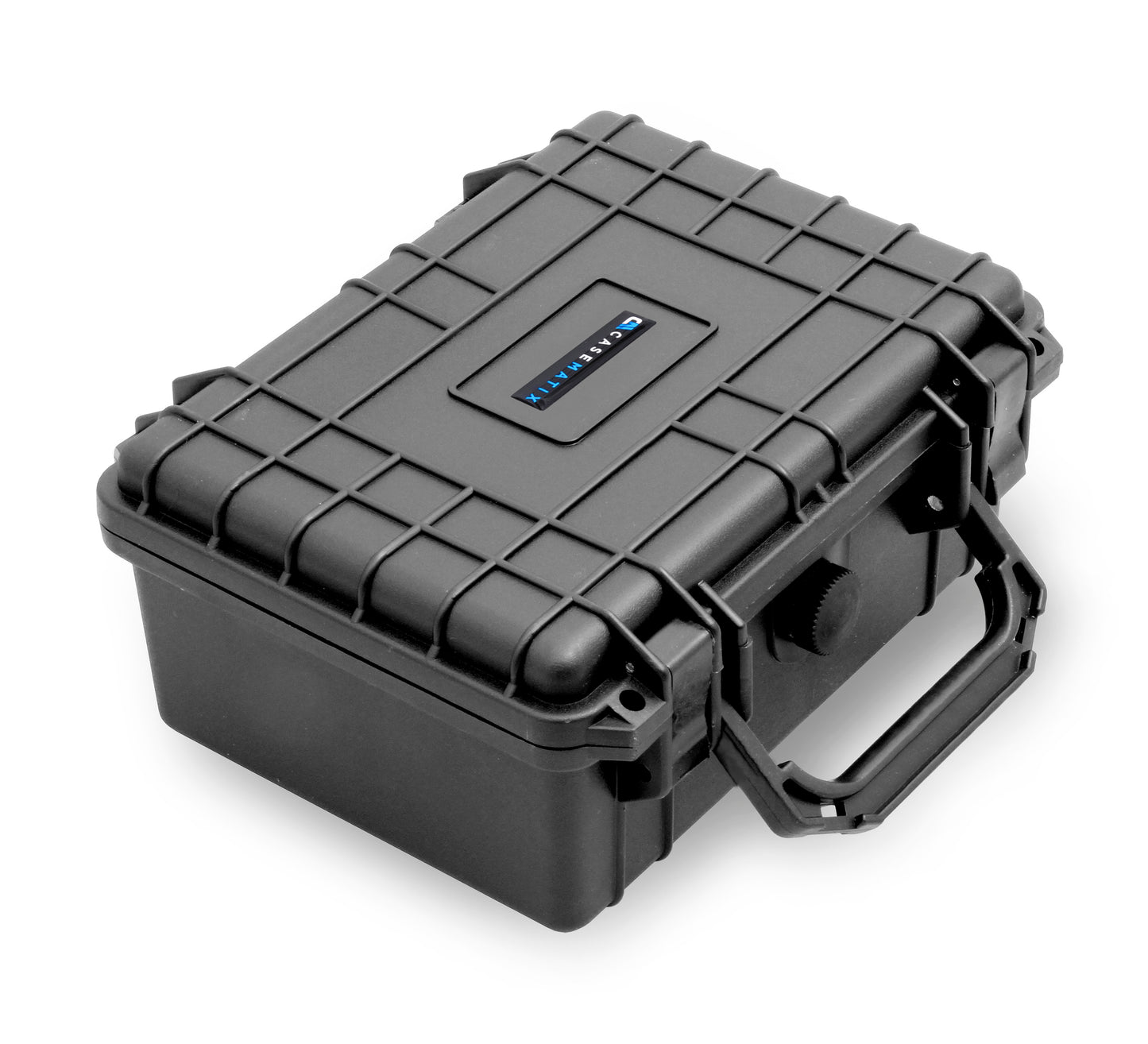 9" Waterproof Hard Travel Case with Padlock Rings and Customizable Foam - Fits Accessories up to 6.5" x 4.25" x 3"