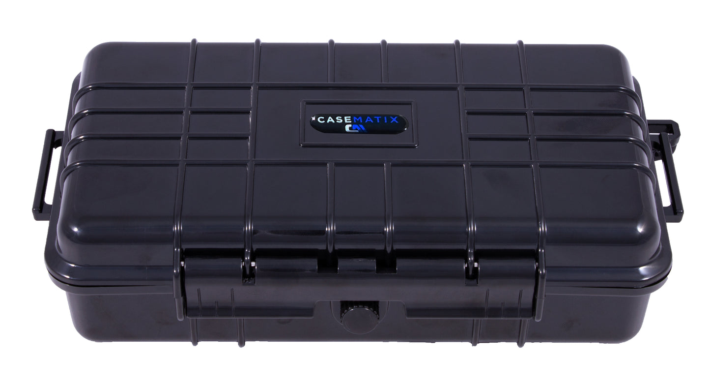 9.5" Waterproof Small Hard Case with Customizable Foam for Portable Electronics, Tools and Accessories - Hard Shell Small Plastic Case