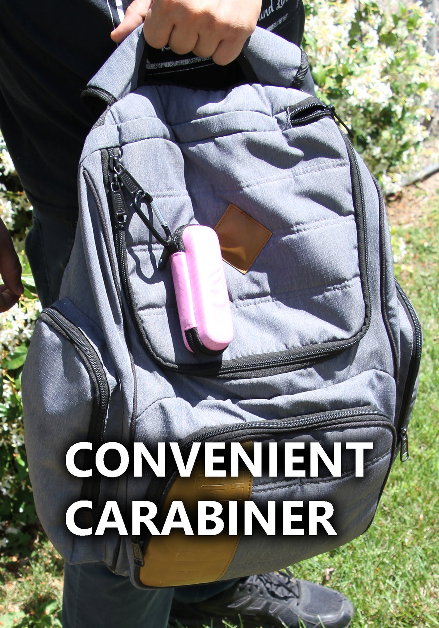 Allergy Medicine Nasal Spray Case Compatible with Flonase Allergy Relief - Water-Resistant EVA Protection with Wrist Strap & Carabiner