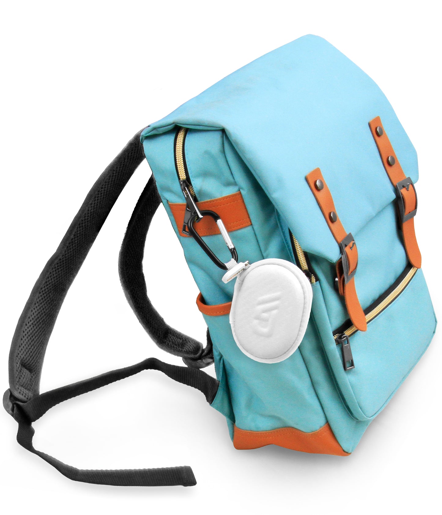 3.25" Hard Shell EVA Travel Case with Carabiner Clip - Fits Accessories up to 3" x 1.75" x 1.5"
