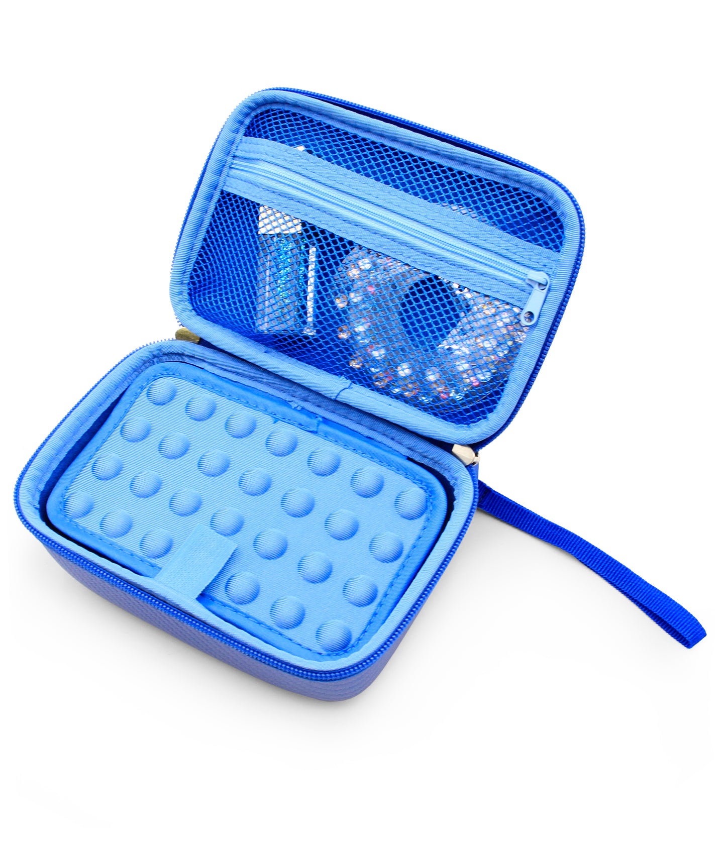 Travel Case with Wrist Strap for Blinger Deluxe Set, Blinger Refill Gems and More Hair Jewels and Nail Glam Childrens Accessories, Case Only