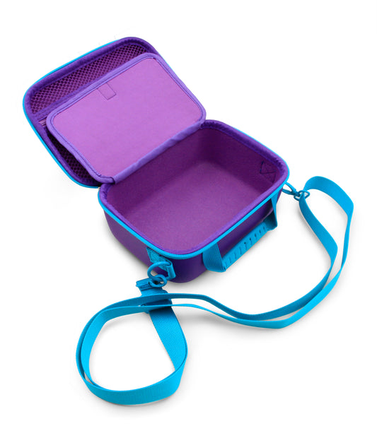 8" Hard Shell EVA Travel Case with Shoulder Strap and Padded Divider - Fits Accessories up to 7” x 5.5” x 3”