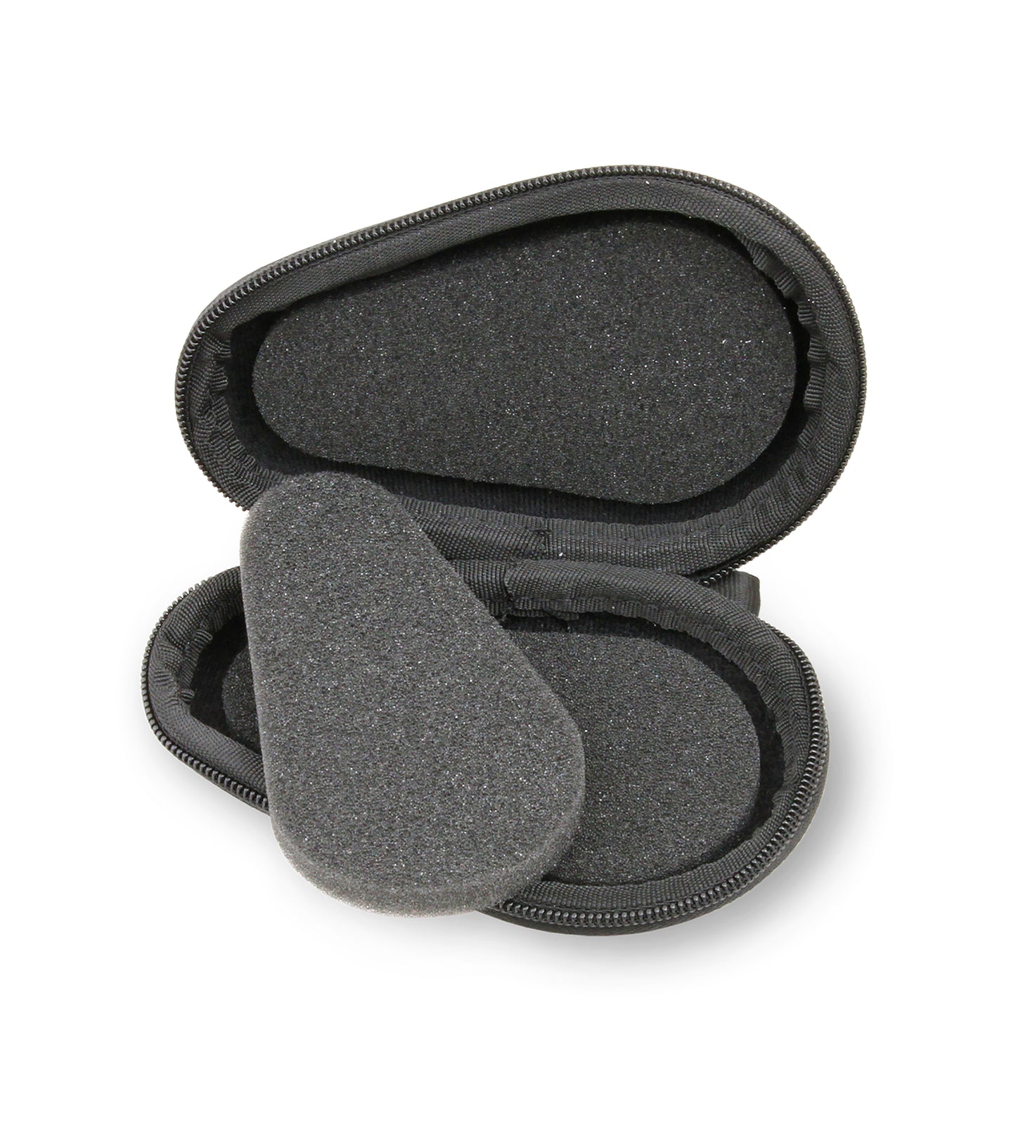 Watch Travel Case for up to 56MM Watches - Hard Shell Exterior, Cushion Foam Interior, Reinforced Zippers & Metal Carabiner - Watch Box Only