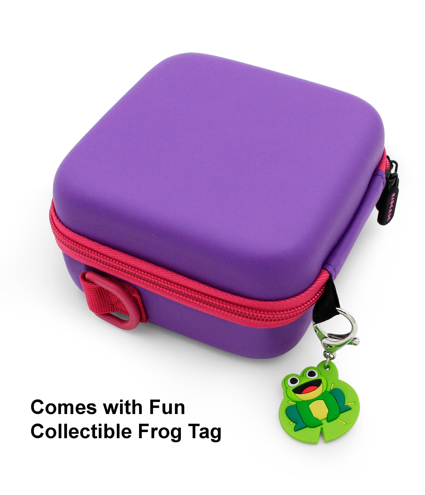 Toy Box Travel Case Compatible with Leapfrog Rockit Twist Handheld Learning Game System with Shoulder Strap, Accessory Storage and Keychain