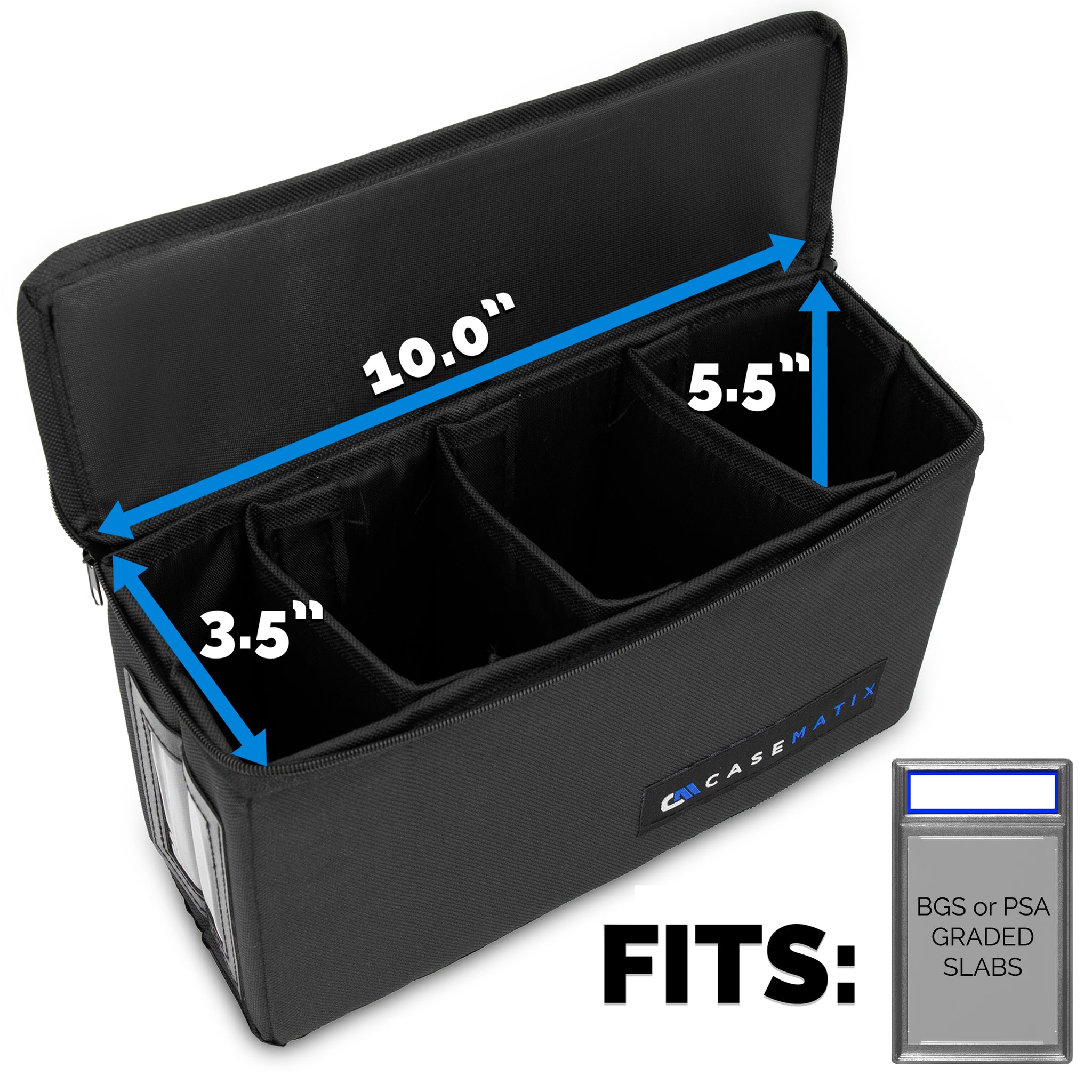CASEMATIX Graded Card Case Light Duty Compatible with 30 BGS