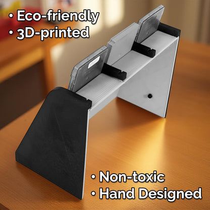 Game Holder Display Stand Compatible With Gameboy Color and Original Gameboy Cartridges, Sturdy Game Case Organizer Tower Holds 9 Game Boy Games