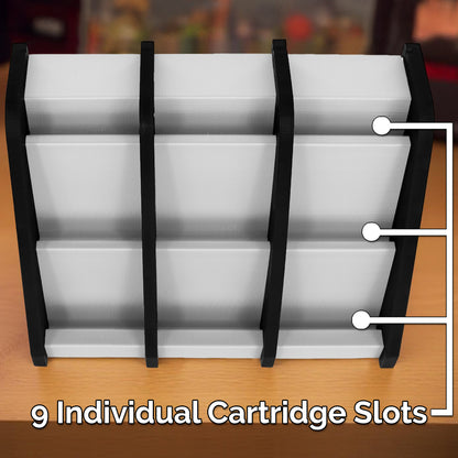 Game Holder Display Stand Compatible With Gameboy Color and Original Gameboy Cartridges, Sturdy Game Case Organizer Tower Holds 9 Game Boy Games