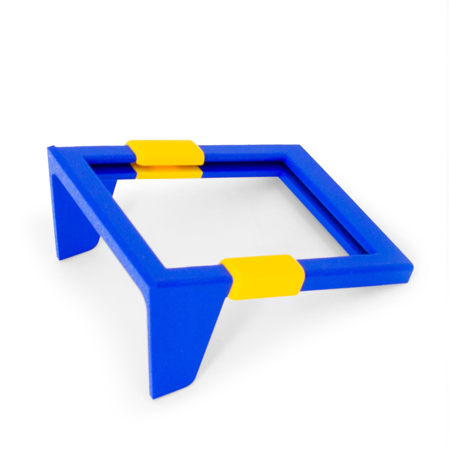 Football Card Toploader Display Stand – 3 Pack Top Loader Stand Blue & Yellow Los Angeles Team Colors Compatible With Panini Topps Bowman