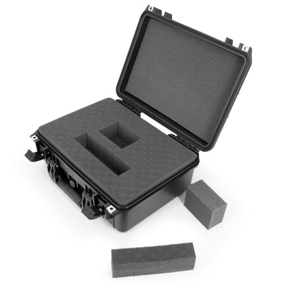 16" Waterproof Hard Case with Customizable Foam for Portable Electronics, Tools and Accessories - Hard Shell Plastic Case with Pre-Diced Foam Interior