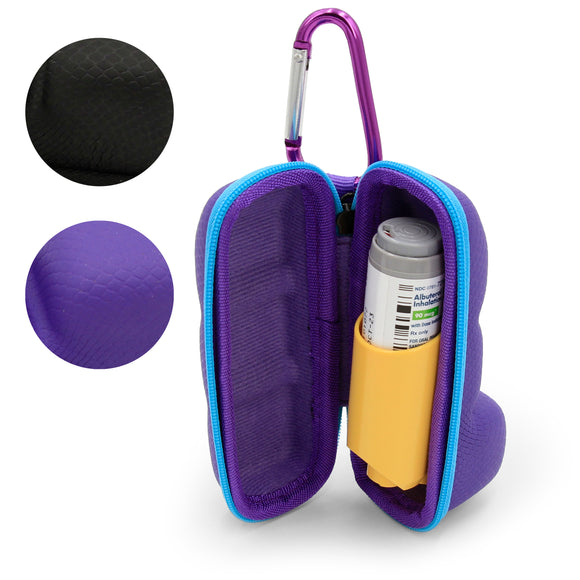 Professional Inhaler Case - Protective Storage for Albuterol and Rescue Inhalers (Up to 4 Inches)