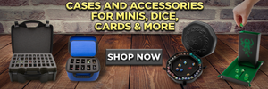 tabletop accessories for dungeons and dragons d&d foam cases for warhammer miniatures and dice trays and dice towers