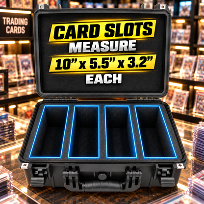 Graded Card Case Compatible with 120+ BGS PSA FGS Graded Sports Trading Cards, Waterproof Graded Slab Card Storage Box