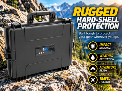 Waterproof IP67 Laptop Hard Case for 15.6-17.3 inch Gaming Laptops - Laptop Case with Foam Compatible with Asus Acer MSI Alienware Gaming & More