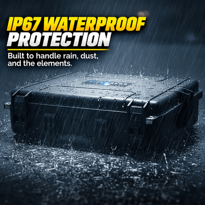Waterproof IP67 Laptop Hard Case for 15.6-17.3 inch Gaming Laptops - Laptop Case with Foam Compatible with Asus Acer MSI Alienware Gaming & More