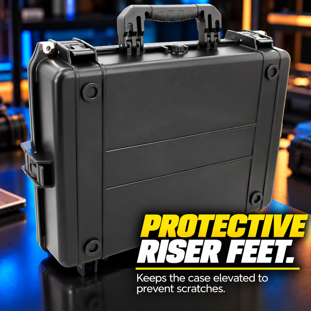 Waterproof IP67 Laptop Hard Case for 15.6-17.3 inch Gaming Laptops - Laptop Case with Foam Compatible with Asus Acer MSI Alienware Gaming & More