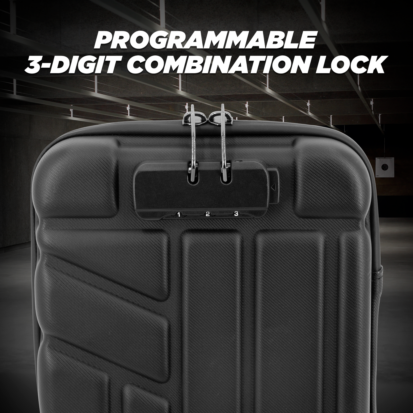 Locking Pistol Case Fits Small to Large 9mm Pistols with Room For Extra Clips and Attachments - Premium Handgun Case with Lock Zippers