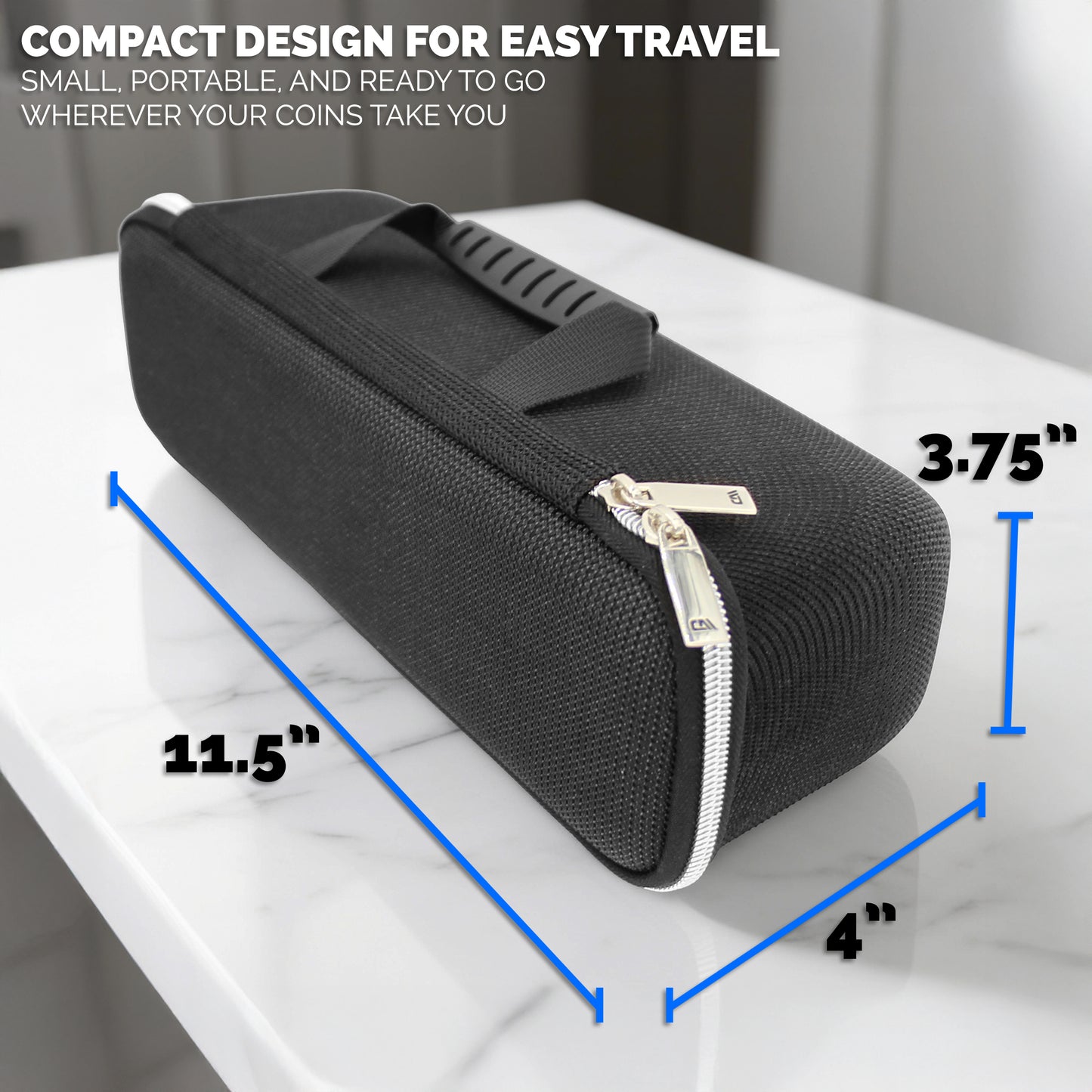 CASEMATIX Coin Case for Silver Eagle Coin Tubes – Protective Hard Shell Coin Storage Box to Secure Silver Eagle Coin Holder for Collectors