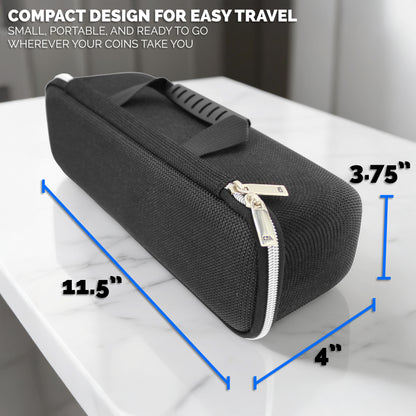 CASEMATIX Coin Case for Silver Eagle Coin Tubes – Protective Hard Shell Coin Storage Box to Secure Silver Eagle Coin Holder for Collectors