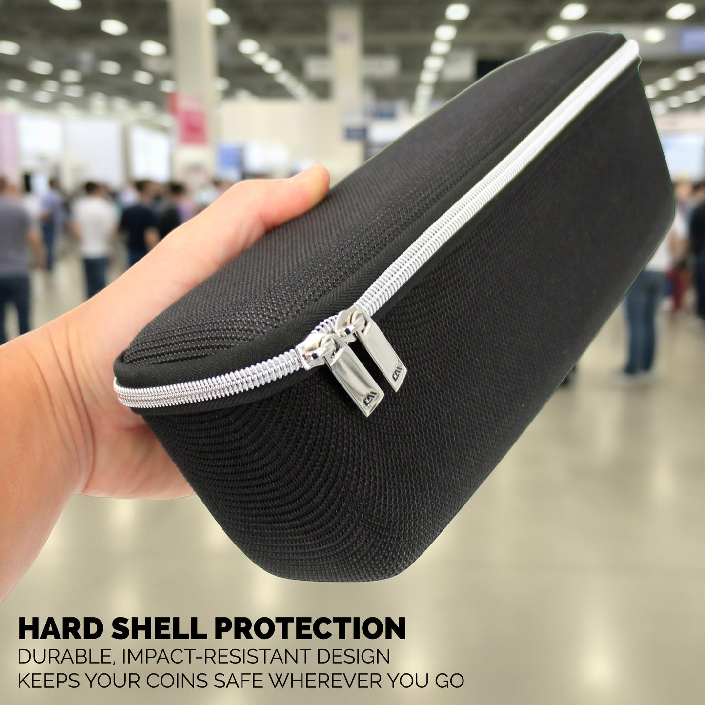 CASEMATIX Coin Case for Silver Eagle Coin Tubes – Protective Hard Shell Coin Storage Box to Secure Silver Eagle Coin Holder for Collectors