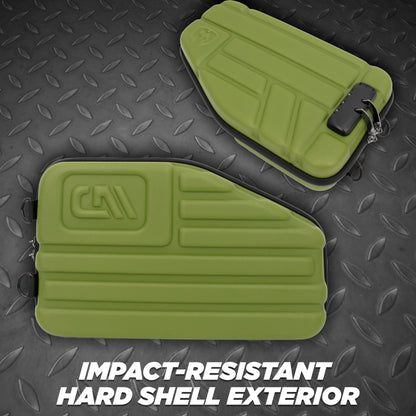 Locking Pistol Case Fits Small to Large 9mm Pistols with Room For Extra Clips and Attachments - Premium Handgun Case with Lock Zippers