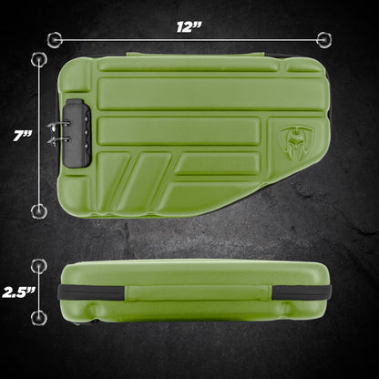 Locking Pistol Case Fits Small to Large 9mm Pistols with Room For Extra Clips and Attachments - Premium Handgun Case with Lock Zippers