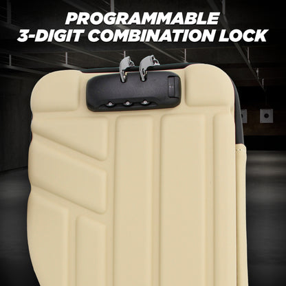 Locking Pistol Case Fits Small to Large 9mm Pistols with Room For Extra Clips and Attachments - Premium Handgun Case with Lock Zippers