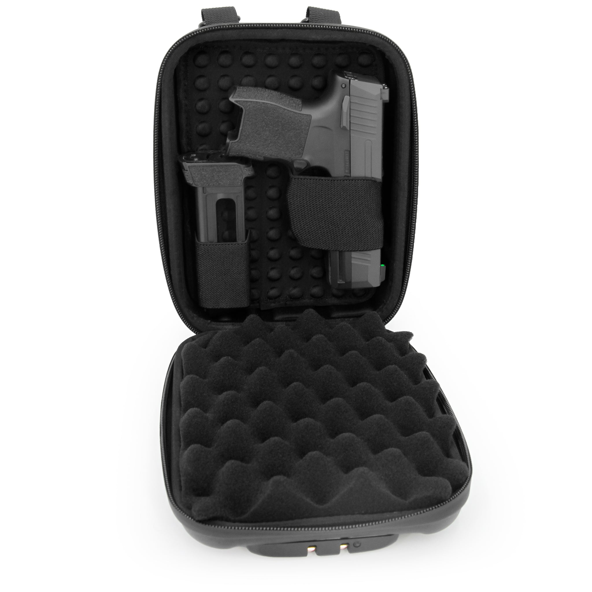 CASEMATIX Concealed Carry Locking Pistol Case Fits 9mm Pistols and ...