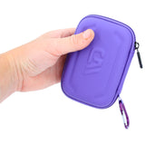 CASEMATIX Carry Case Compatible with Moonbird Moonbuddy Guided Meditation and Breathing Device, USB-C Cable and More - Includes Purple Case Only