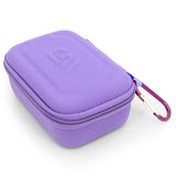 CASEMATIX Carry Case Compatible with Moonbird Moonbuddy Guided Meditation and Breathing Device, USB-C Cable and More - Includes Purple Case Only