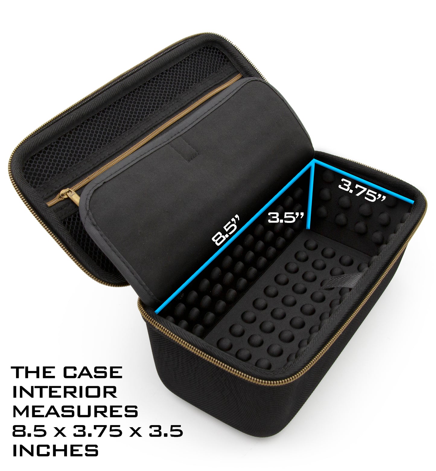 CASEMATIX Carry Case Compatible with LG xboom Grab Portable Bluetooth Speaker Signature Sound by will.i.am and Charging Audio Accessories - Case Only