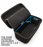 CASEMATIX Carry Case Compatible with LG xboom Grab Portable Bluetooth Speaker Signature Sound by will.i.am and Charging Audio Accessories - Case Only