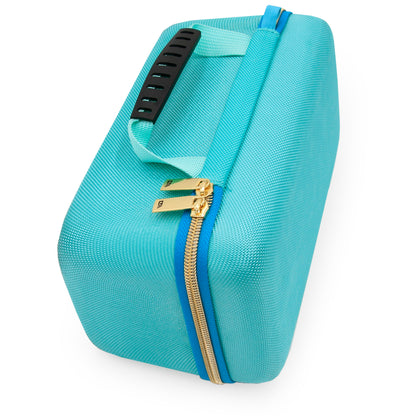 Carrying Case Compatible with NIIMBOT M2 Thermal Transfer Label Maker, Label Rolls & Accessories, Hard Shell Travel Storage Case, Turquoise