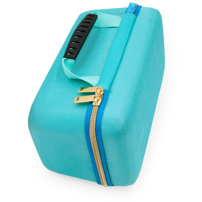Studio Case Compatible with Shure SM7B Microphone, Rode PodMic and Other Large Podcast Mics with Accessories - Mic Bag Only, Turquoise