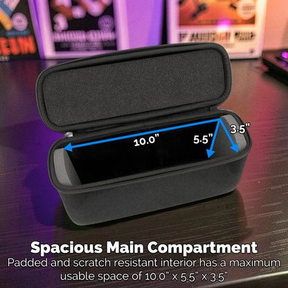 Game Cartridge Storage Case Compatible with Atari 2600 Cartridges, Holds 12 Retro Video Game Cartridges, Organizer with Padded Slots