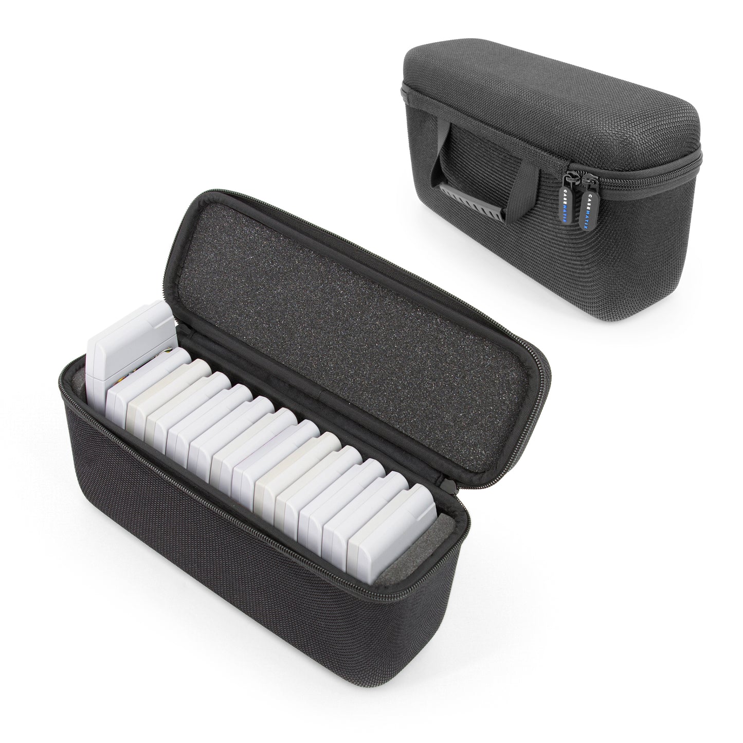 N64 Game Cartridge Storage Case Compatible with 12 Nintendo 64 Game Cartridges, Retro Video Game Organizer with Padded Game Holder