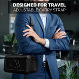 CASEMATIX Carry Case Compatible with LG xboom Bounce by will.i.am Portable Bluetooth Speaker and Audio Accessories - Includes Carry Strap and Handle