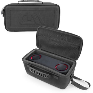 CASEMATIX Carry Case Compatible with LG xboom Bounce by will.i.am Portable Bluetooth Speaker and Audio Accessories - Includes Carry Strap and Handle