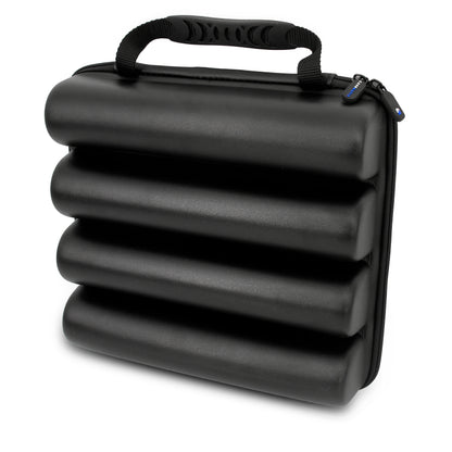 Barber Clipper Travel Case – Holds 4 Cordless or Corded Hair Clippers, Trimmers & Buzzers – Portable Organizer with Top Pocket for Barber Supplies