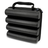 CASEMATIX Wireless Microphone Case Compatible with Four Microphones Up To 10.75" by Sennheiser, Shure and More - Mic Case for Travel with Lid Storage