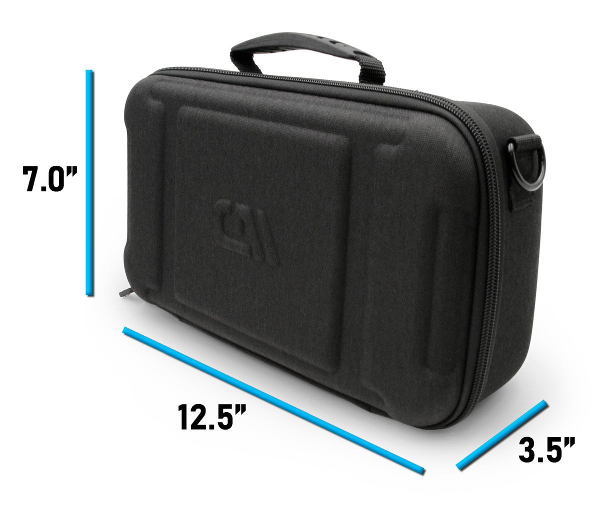 Étui De Transport CASEMATIX Pour Platine Vinyle Audio-Technica Sound Burger - Coque Rigide, Sangle, Noir - 1