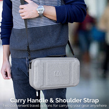 Carrying Case Compatible with ASUS ROG Xbox Ally X Gaming Handheld PC - Protective Carry Bag with Shoulder Strap for Touchscreen Gaming Console, Gray