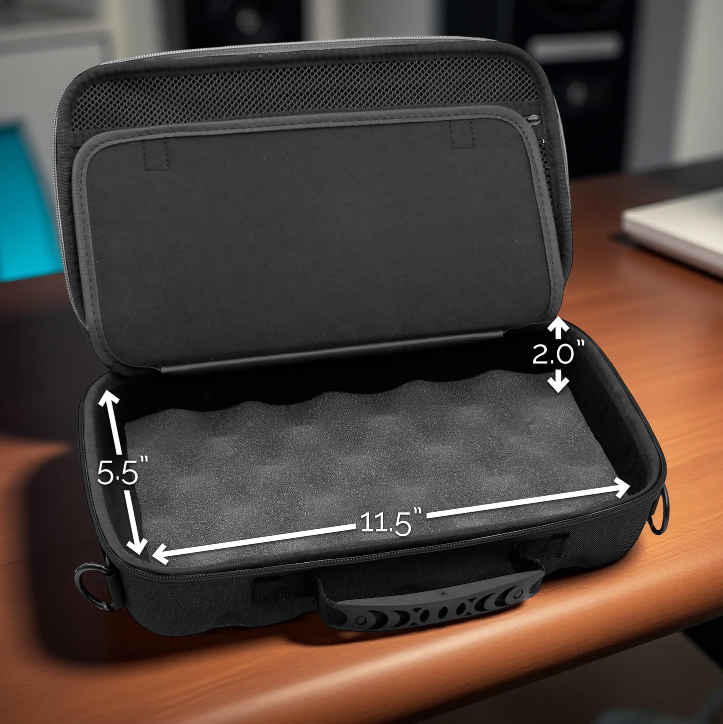 EVA Travel Case Compatible with Zoom LiveTrak L6 10-Track Digital Mixer and Recorder – Compact Carry Bag with Shoulder Strap for Mixer and Cables