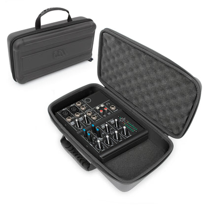 Travel Case Compatible with Mackie 402VLZ4 Channel Mixer - Padded Foam DJ Mixer Bag for Small Accessories Up to 13.0" x 6.5" x 2.0"